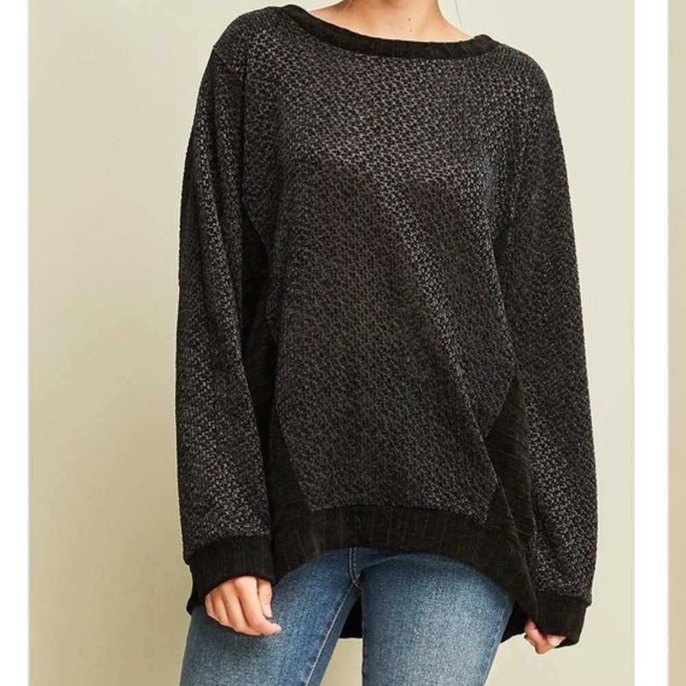 Soft chenille-like sweater